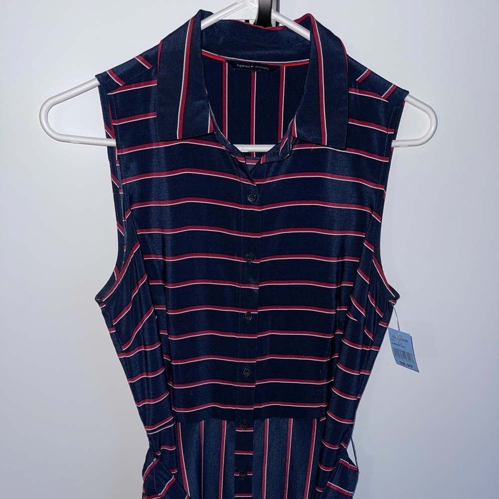 Tommy Hilfiger NWOT Sleeveless‎ Button Down Shirt Dress - Picture 5 of 9